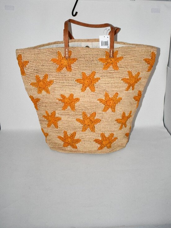 Mar Y Sol Handbags - Mar Y sol Soleil Large Raffia Tote in Sun #8449-Sun NWT